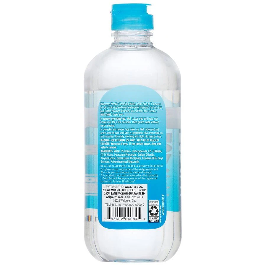 Walgreens Micellar Cleansing Water Fragrance Free 3