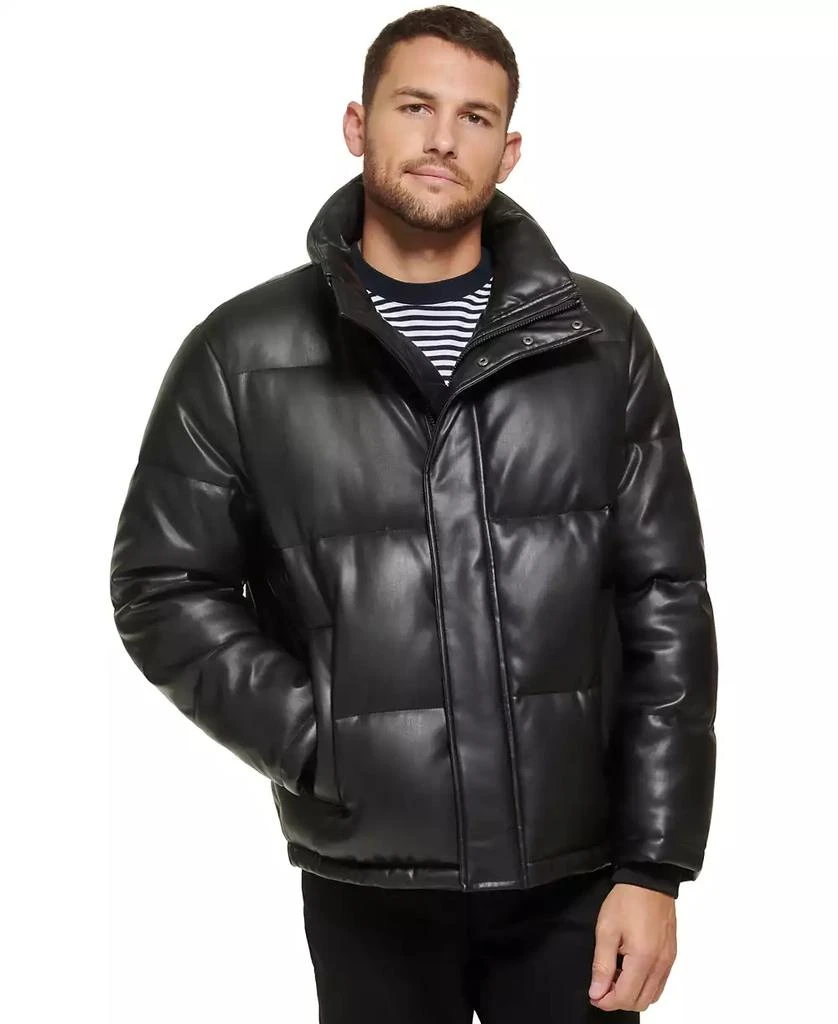 Calvin Klein Men's Faux Leather Classic Puffer Jacket 8