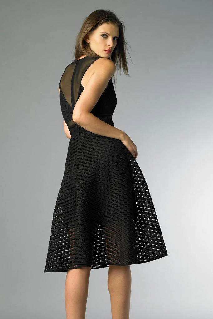 Basix Black Label Sleeveless Cocktail Dress With Sheer 2
