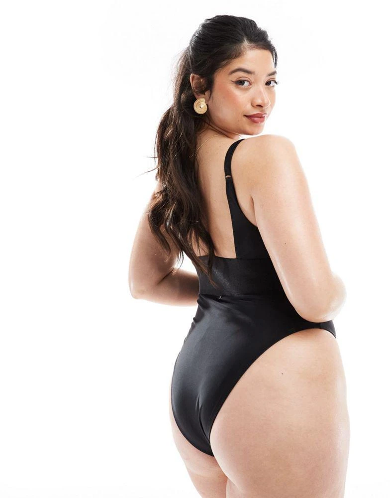 We Are We Wear We Are We Wear Plus Debbie swimsuit in black 2