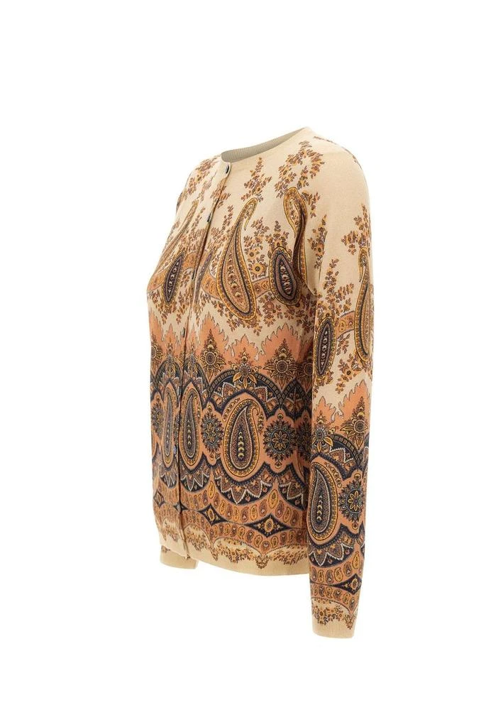 ETRO Etro Paisley Patterned Crewneck Cardigan 3