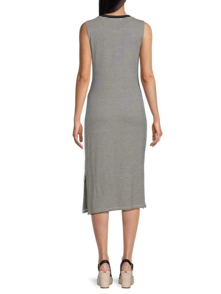 Tommy Hilfiger Geometric Panel Striped Stretch Knit Sheath Midi-Dress 3