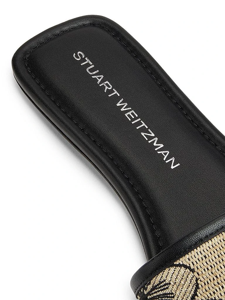 Stuart Weitzman Felicity Raffia Jacquard Slides 6