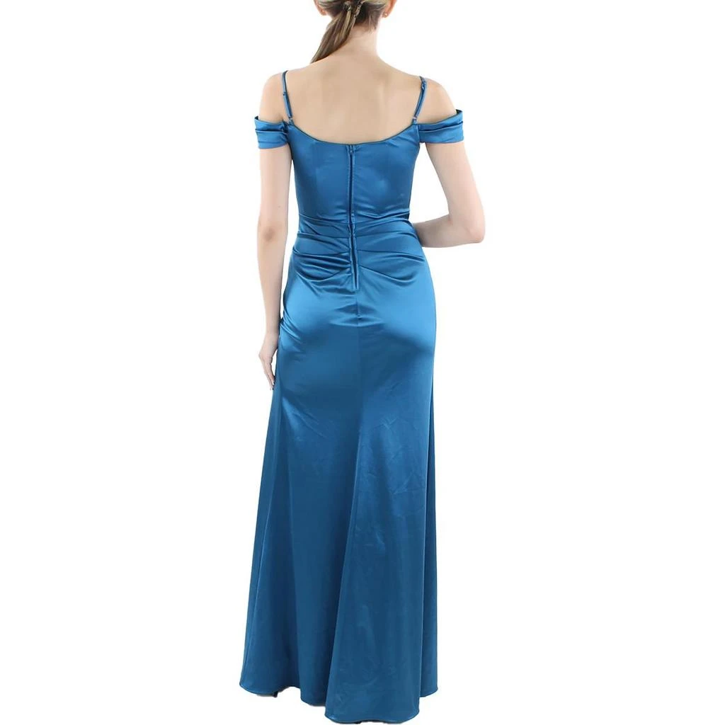 B. Darlin Juniors Womens Satin Long Evening Dress 2