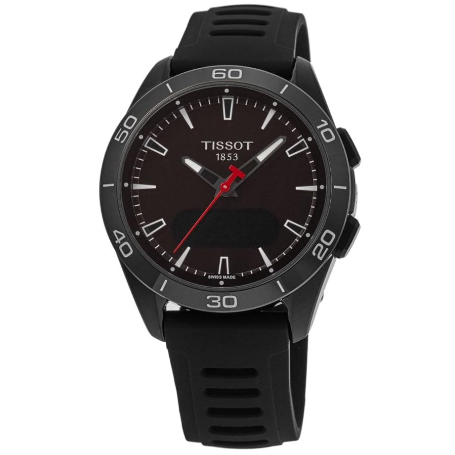 Tissot T-Touch Connect Solar Digital Black Dial Silicone Strap Men's Watch T153.420.47.051.04