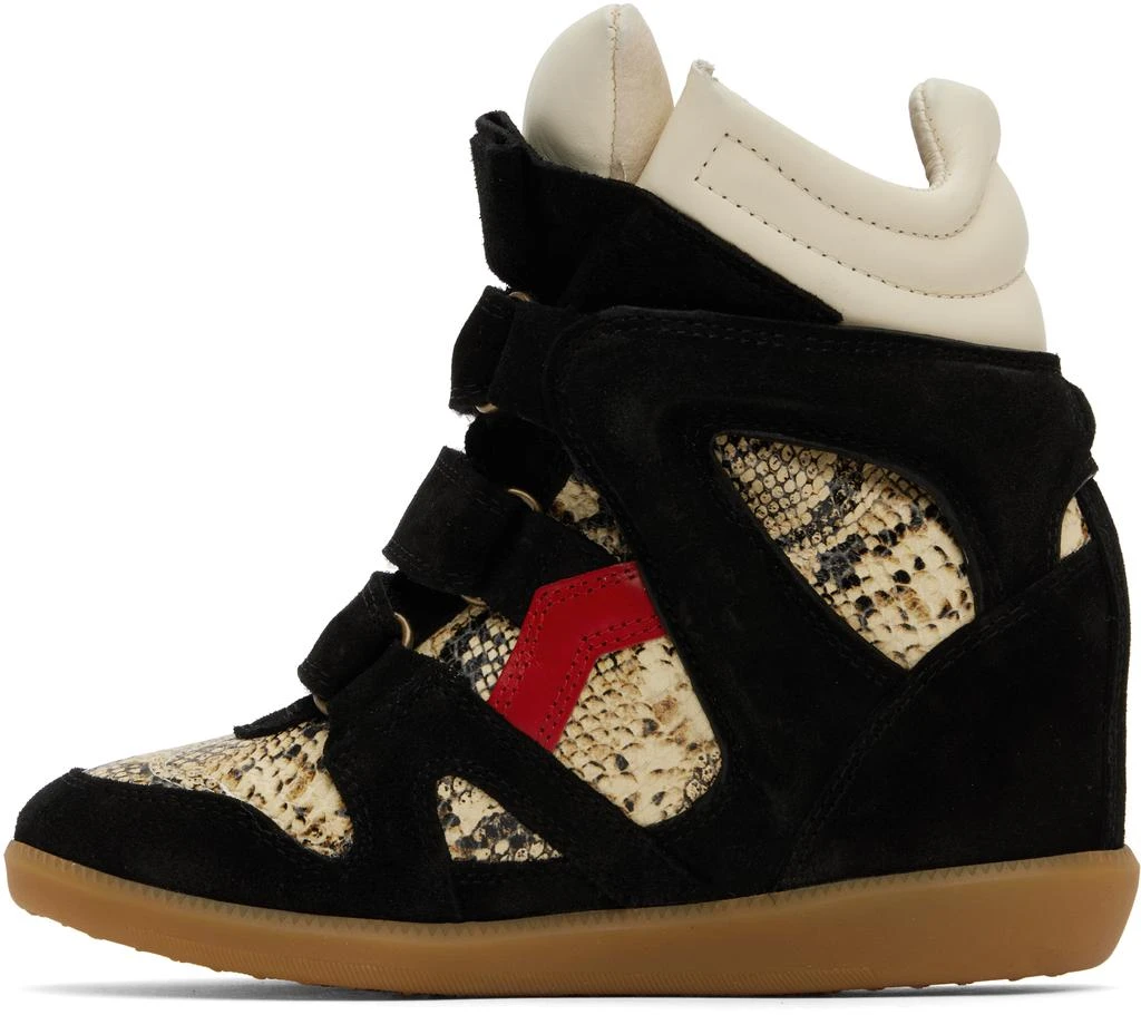 Isabel Marant Black & Beige Bekett Sneakers 3