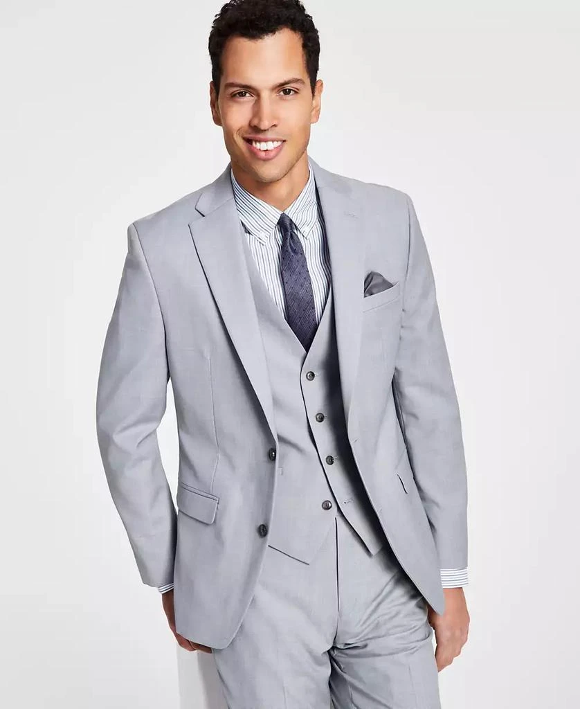 Bar III Men's Slim-Fit Wool Sharkskin Suit Jacket, Created for Macy's 1