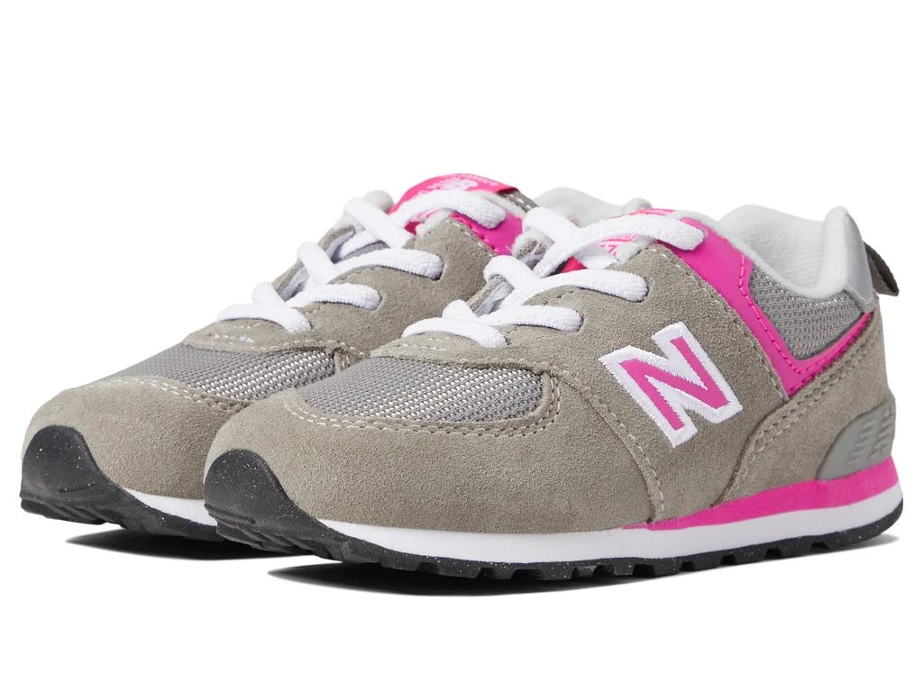 New Balance Kids 574 Bungee Lace (Infant/Toddler) 1