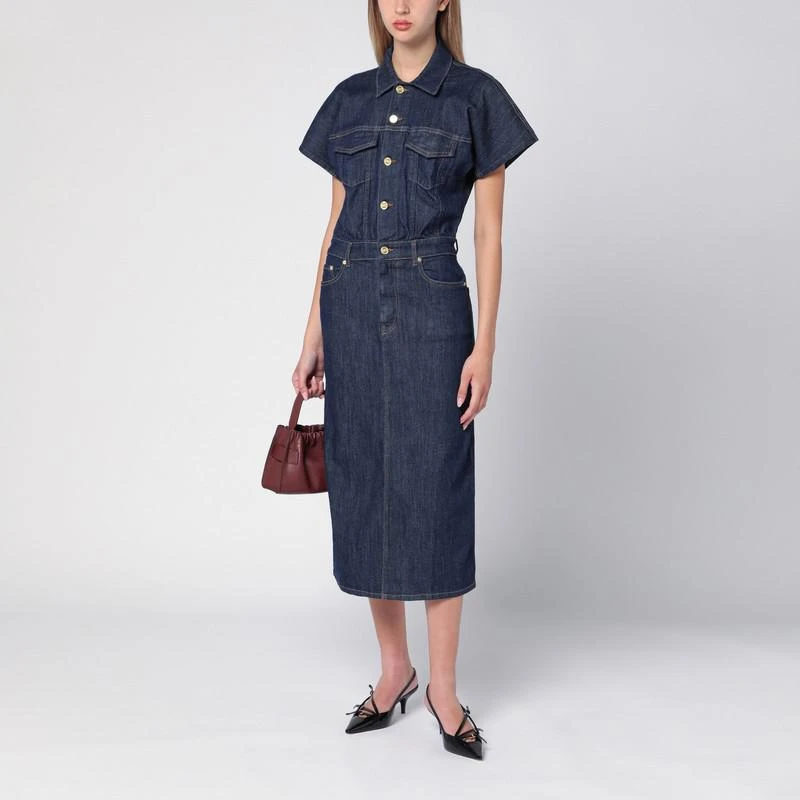 Ganni Denim Midi Dress