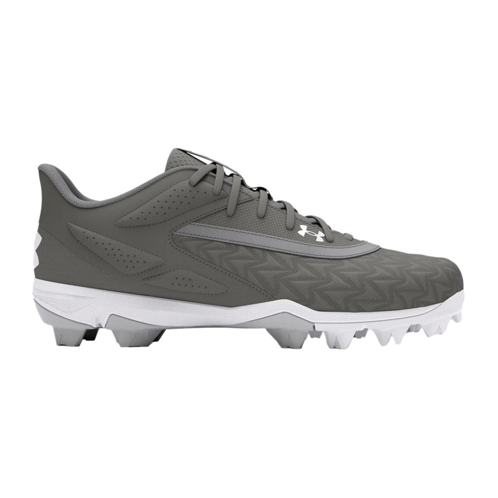 Under Armour Leadoff Low RM 3.0 Baseball Cleat Grey / Grey / White  3027447-101 Men's