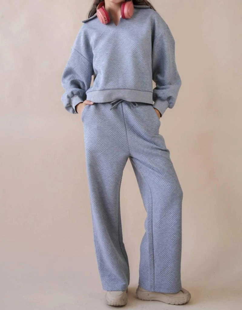 VERY J Very J - Textured Casual Comfy Set