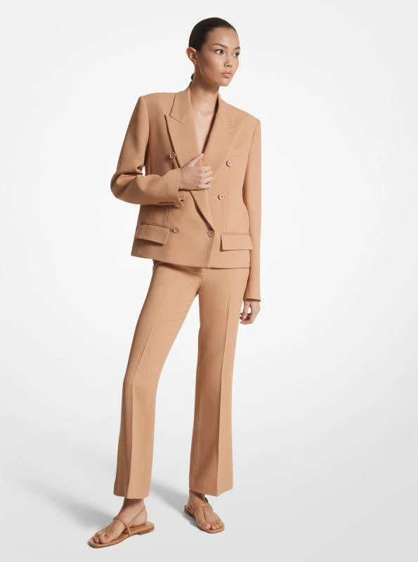 michael_kors Double Crepe Sablé Cropped Jacket 1