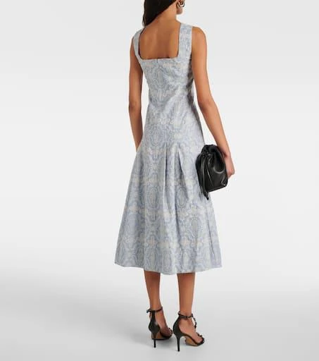 VERONICA BEARD Jolie printed cotton midi dress 3