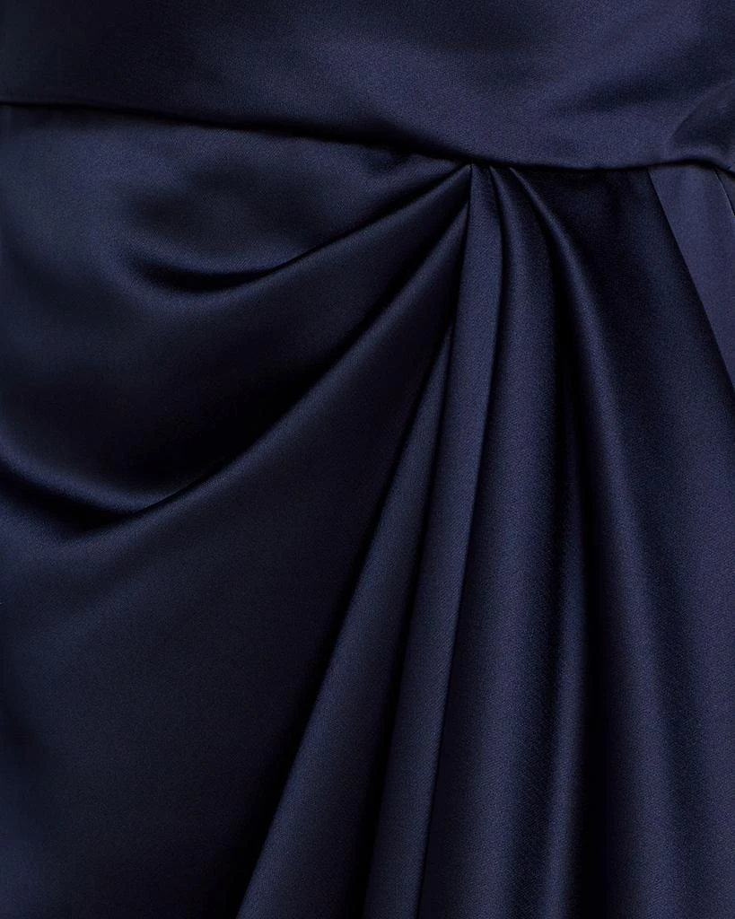 Amsale Asymmetric Draped Sheath Dress 6