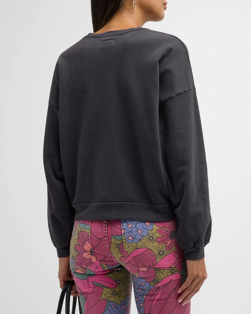 MOTHER The Drop Square Graphic Crewneck Sweatshirt 7