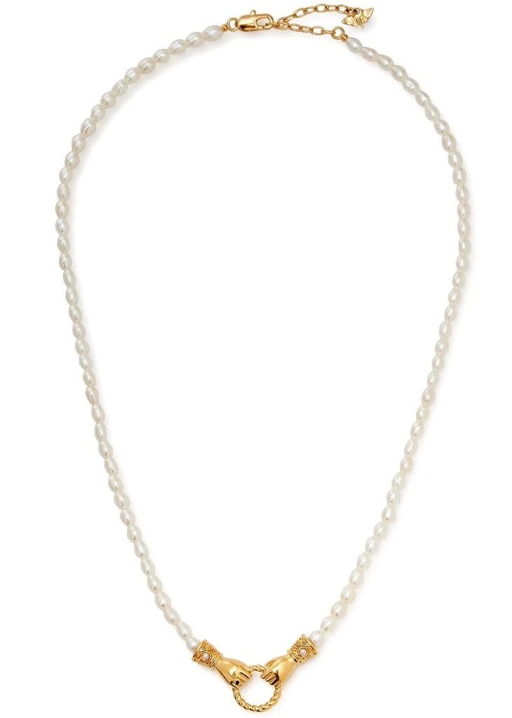 Missoma X Harris Reed In Good Hands pearl necklace 1