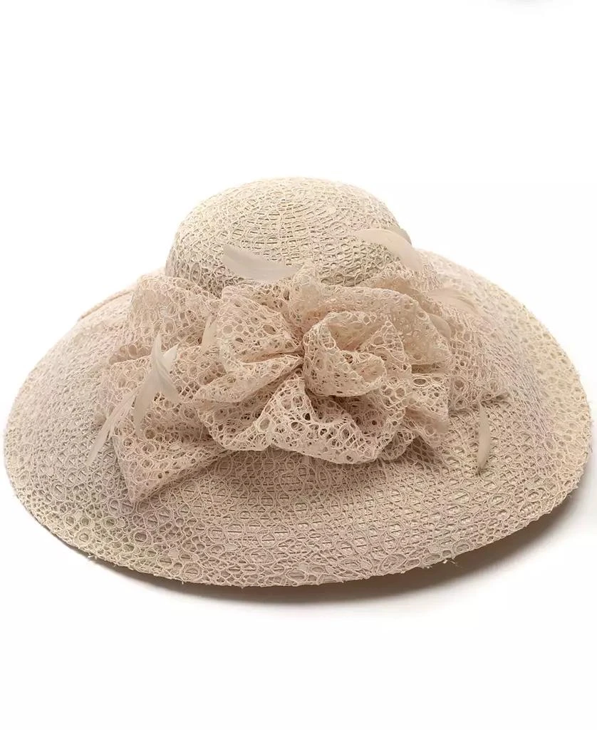 August Hat Company Textured Extra-Wide Brim Dressy Hat 2
