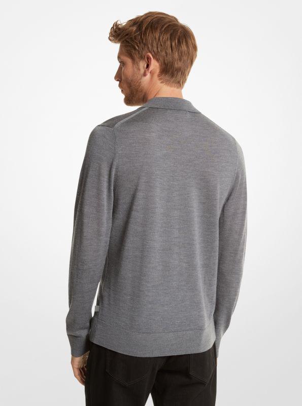 Michael Kors Merino Wool Polo Sweater