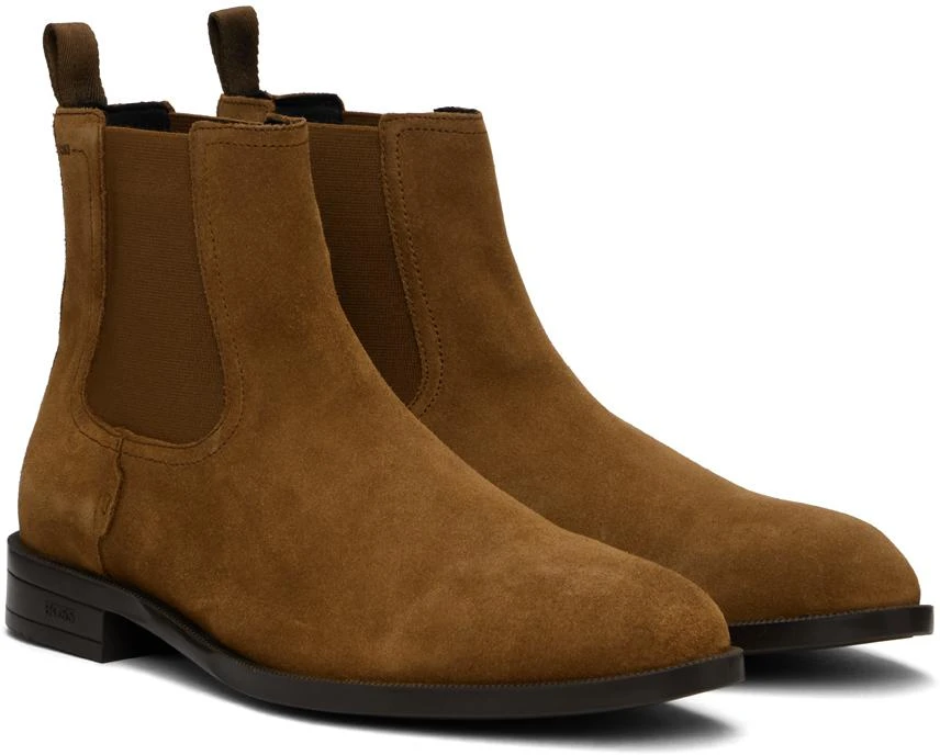 Hugo Boss Tan Suede Chelsea Boots 4