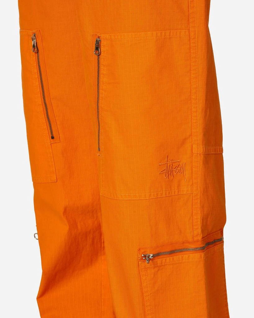 STUSSY Flight Nyco Ripstop Pigment Dyed Pants Orange 5