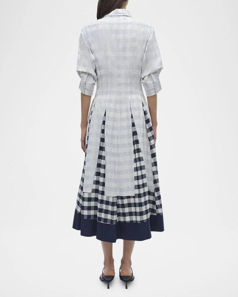 SIMKHAI Jazz Pintuck Midi Dress 3