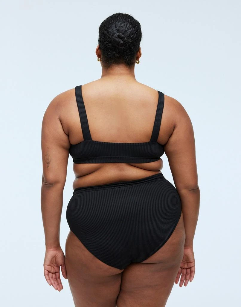 Madewell Plus Ribbed Square-Neck Bikini Top 3