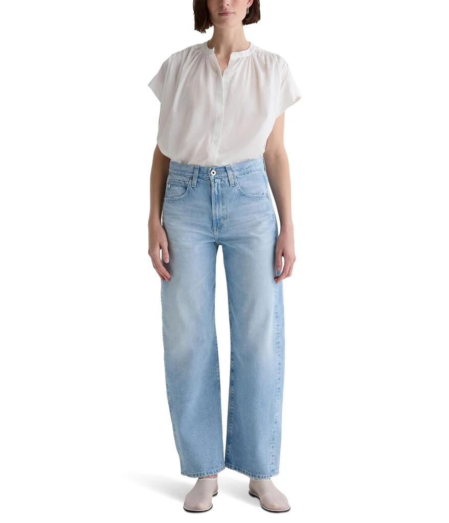 AG Jeans Hattie High-Rise Barrel in Allusion Destructed 6