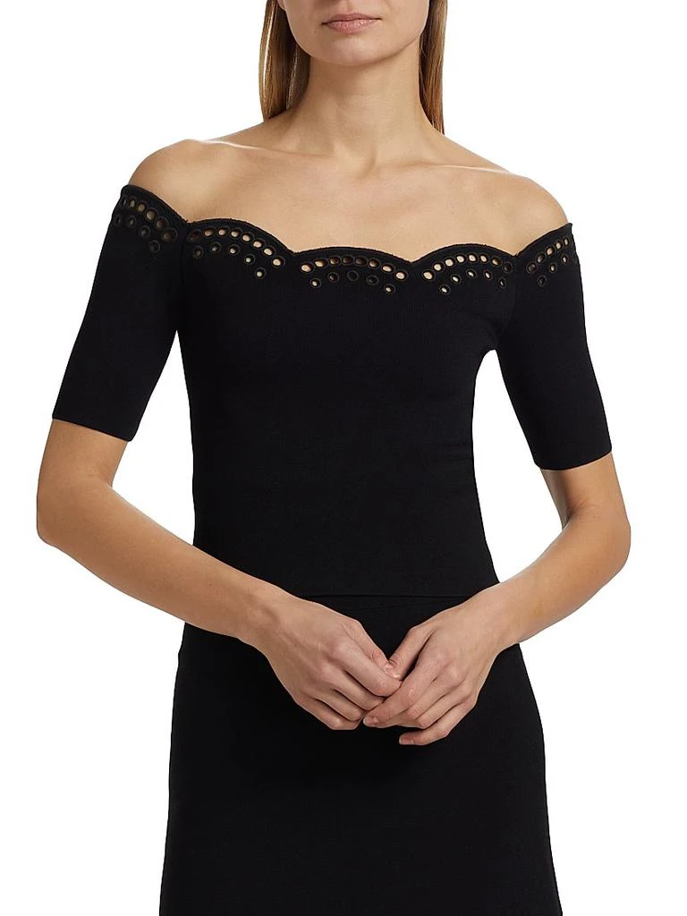 Altuzarra Posy Eyelet-Trim Off-The-Shoulder Top 3