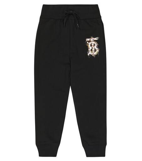 Burberry Kids Logo cotton jersey sweatpants