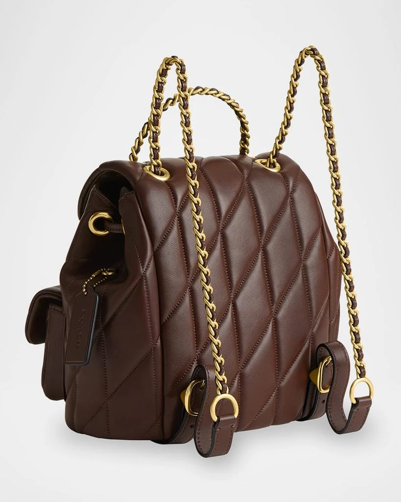 Coach Tabby Quilted Leather Chain Backpack 7