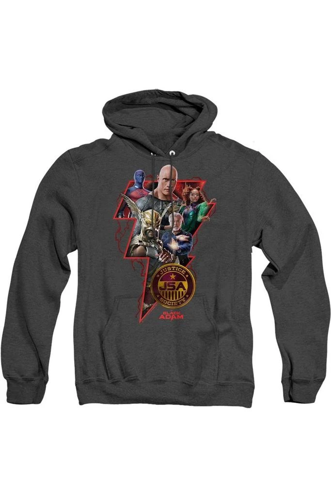 Gildan Black Adam Black Adam Character Bolt Adult Heather Hoodie / Hooded Sweatshirt 1
