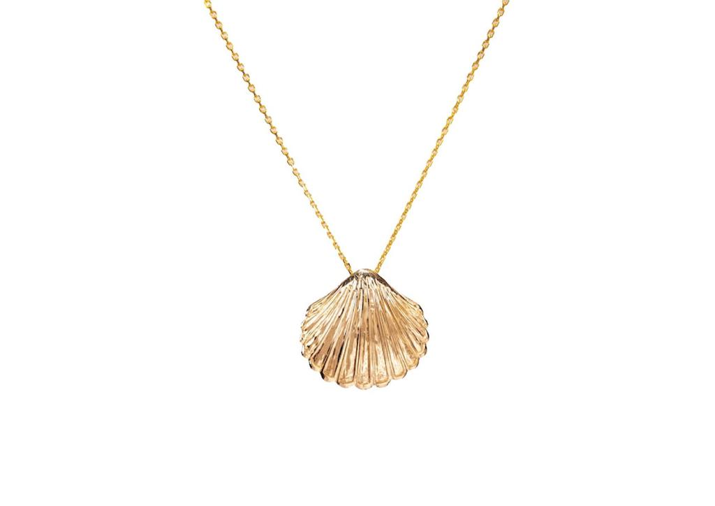 Mozafarian Golden scallop pendant