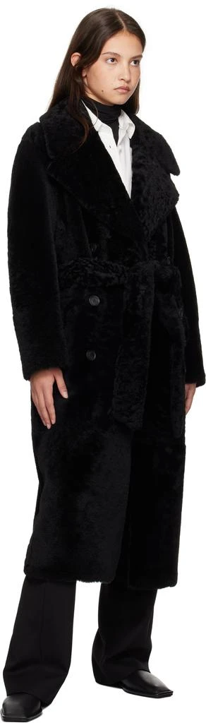 Joseph Black Margaux Shearling Coat 4