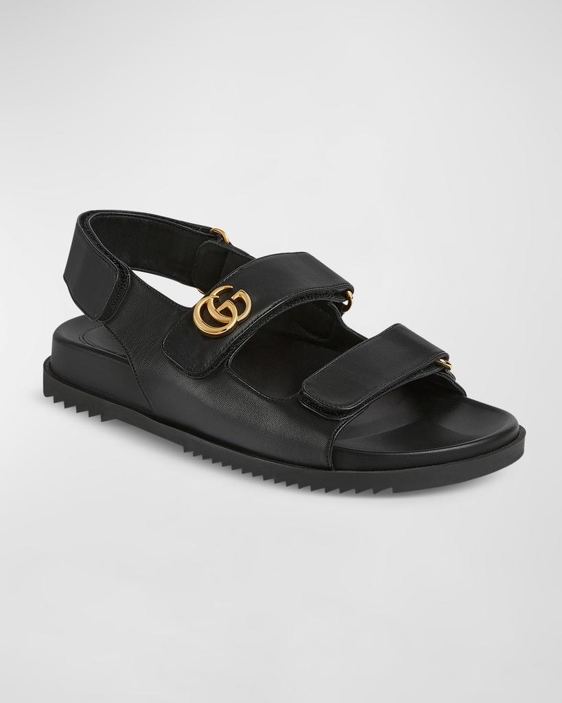 Gucci Moritz Monogram Easy Slingback Sandals