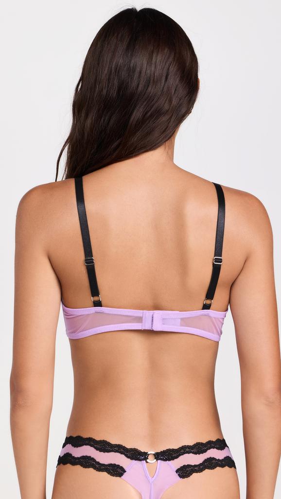 Fleur du Mal Sheer Tulle Demi Bra