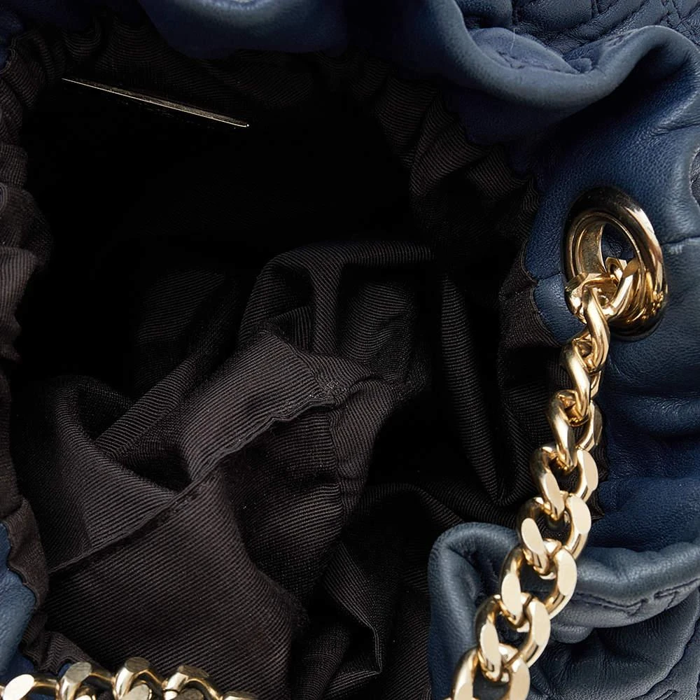 Carolina Herrera Carolina Herrera Blue Quilted Leather Bucket Bag 7