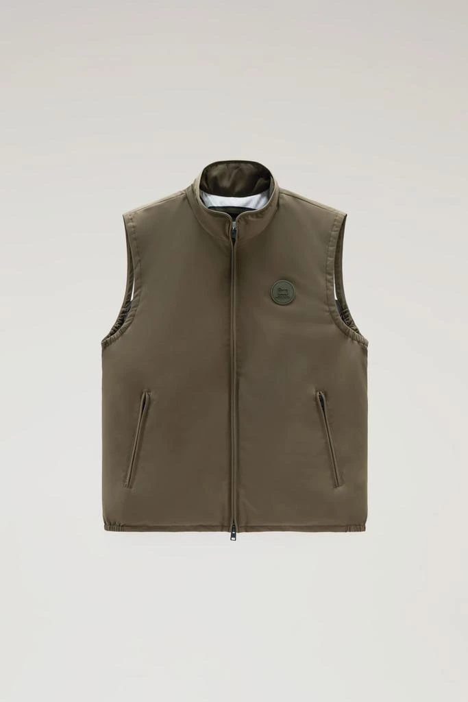 WOOLRICH Padded Pacific Vest - Men - Green 5