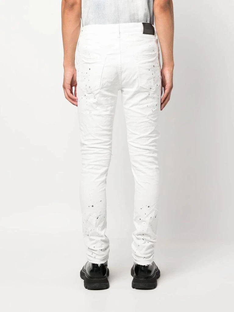 Purple Brand White Cotton Denim Jeans 2