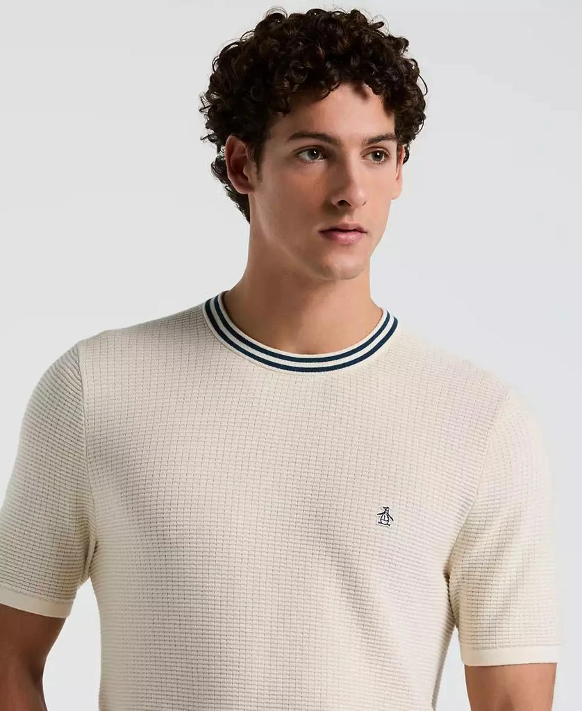 Original Penguin Men's Slim Fit Short Sleeve Sweater Logo T-Shirt 3