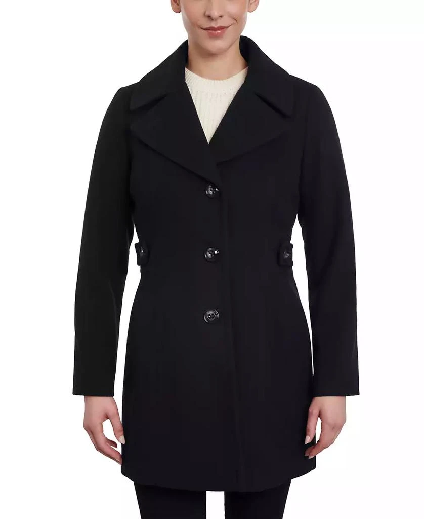 Anne Klein Women's Petite Single-Breasted Notched-Collar Peacoat, Created for Macy's 1