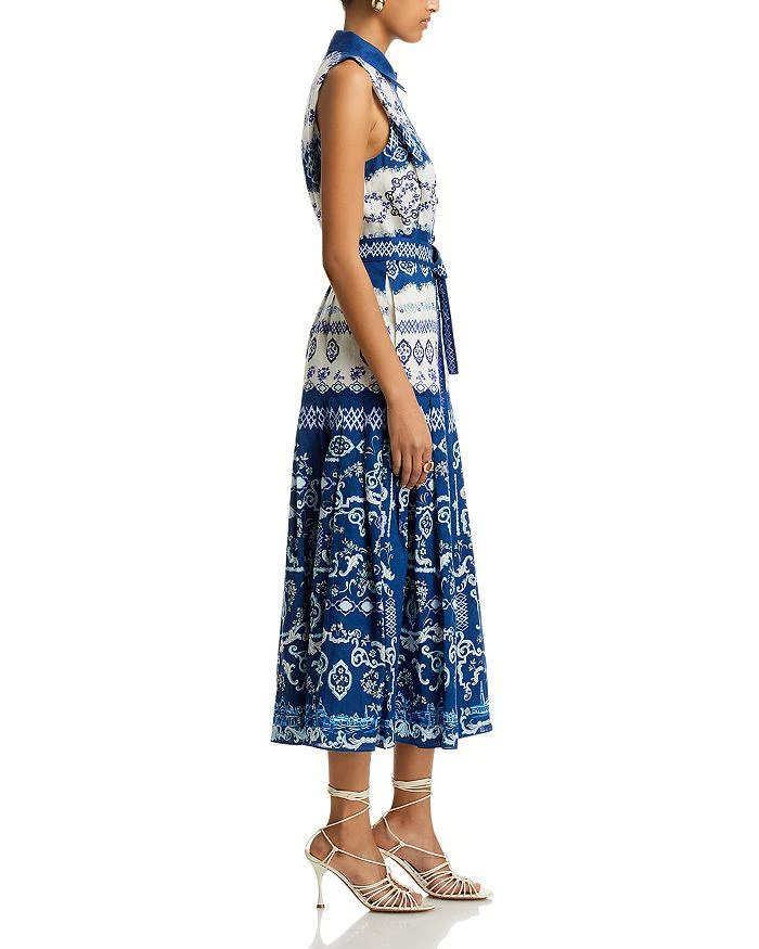 Saloni Nya Linen Midi Dress 5