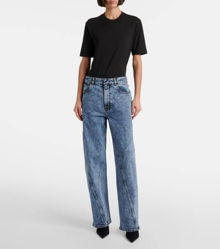 (関税・送料込) ALAIA Twisted Jeans Alaïa Twisted low-rise wide-leg jeans - Jeans - Free