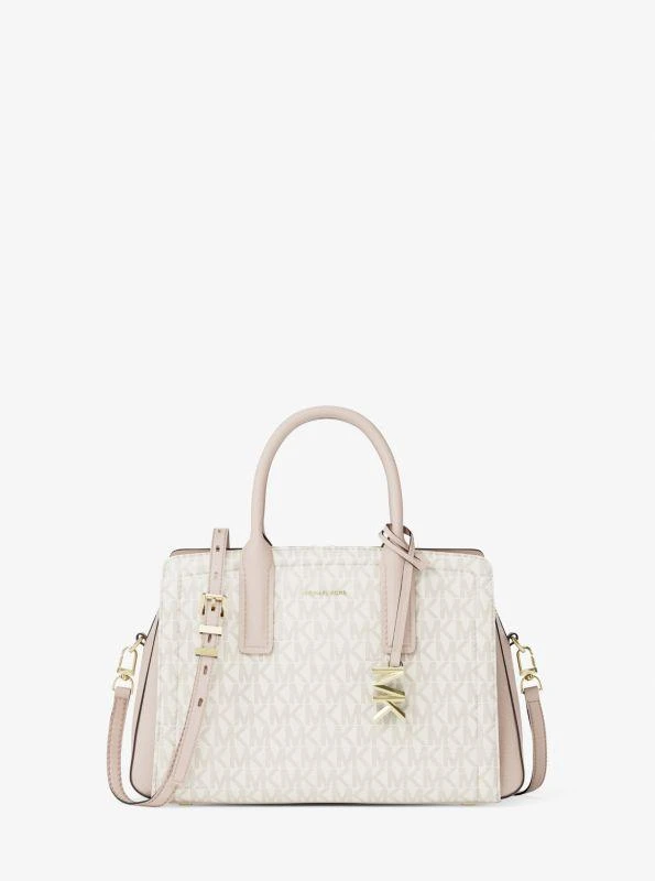 Michael Kors Laila Small Signature Logo Satchel 1