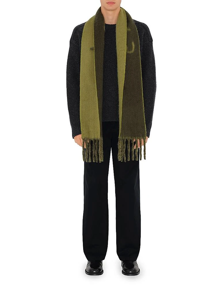 Burberry Mu Logo Alpaca-Blend Jacquard Scarf 4