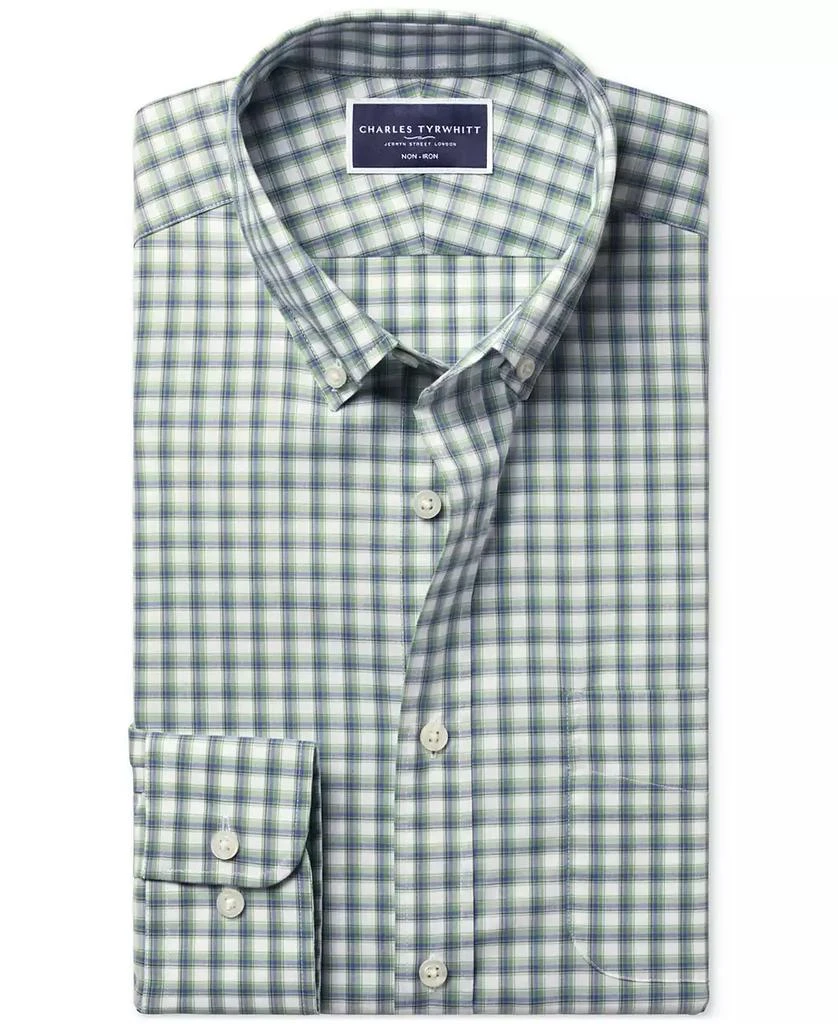 Charles Tyrwhitt Men's Slim Fit Long Sleeve Check Button-Down Shirt 7