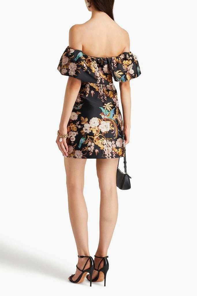 Cara Cara Vera off-the-shoulder jacquard mini dress 3