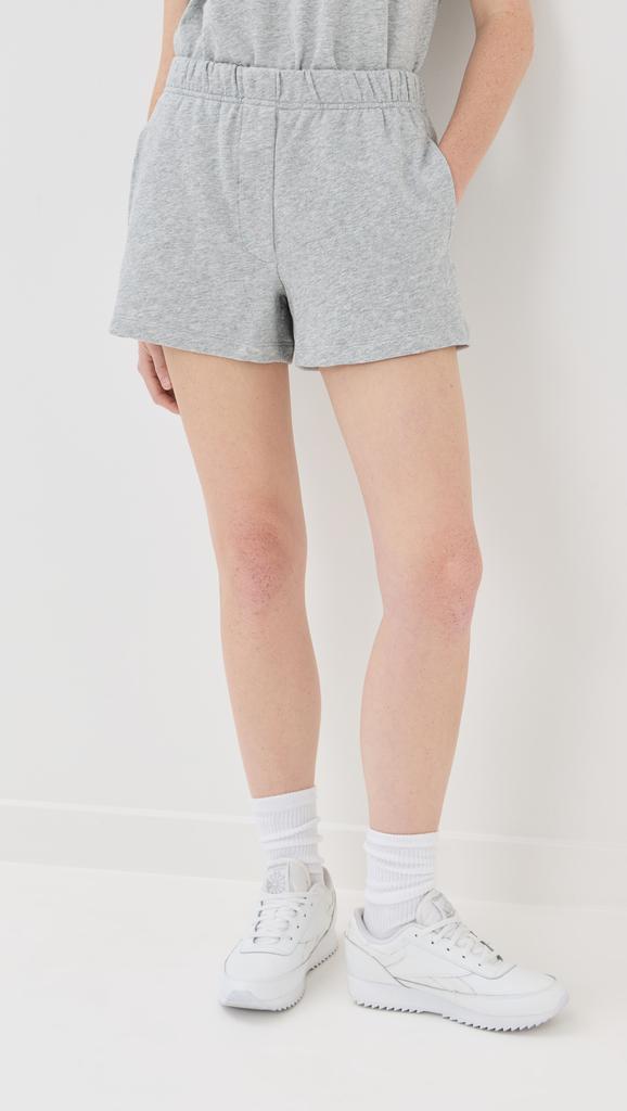 Tibi Light Weight Sweatshirting Short Shorts