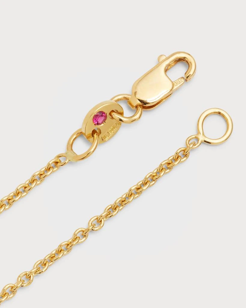Roberto Coin 18K Yellow Gold Ruby Big Single Station Necklace 4