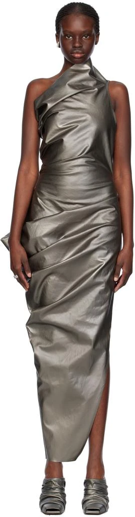Rick Owens Gunmetal Walrus Maxi Dress 1
