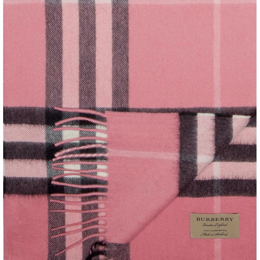 Burberry The Classic Cashmere Scarf in Check - Rose Pink 3